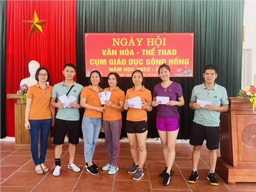 Trường tiểu học kiêu kỵ tham gia ngày hội thể thao văn hóa cụm sông hồng năm học 2022-2023